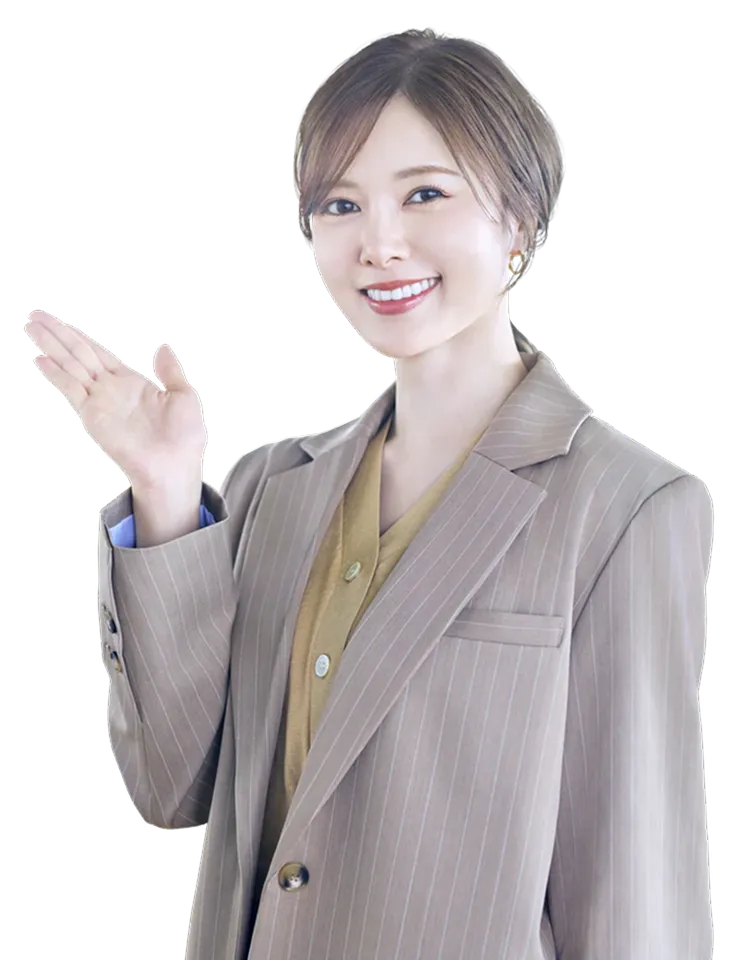 相談窓口を案内するスタッフ